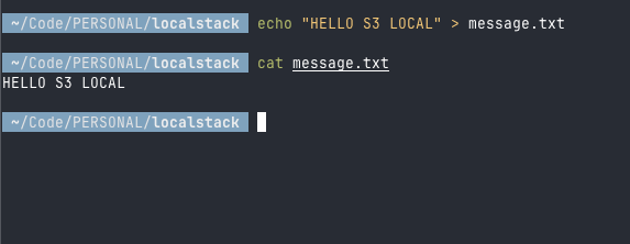 AWS LOCALSTACK DEMO F